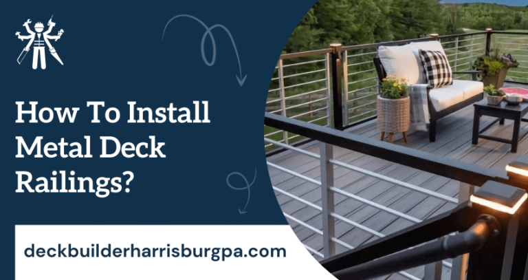 Metal Deck Railing Installation